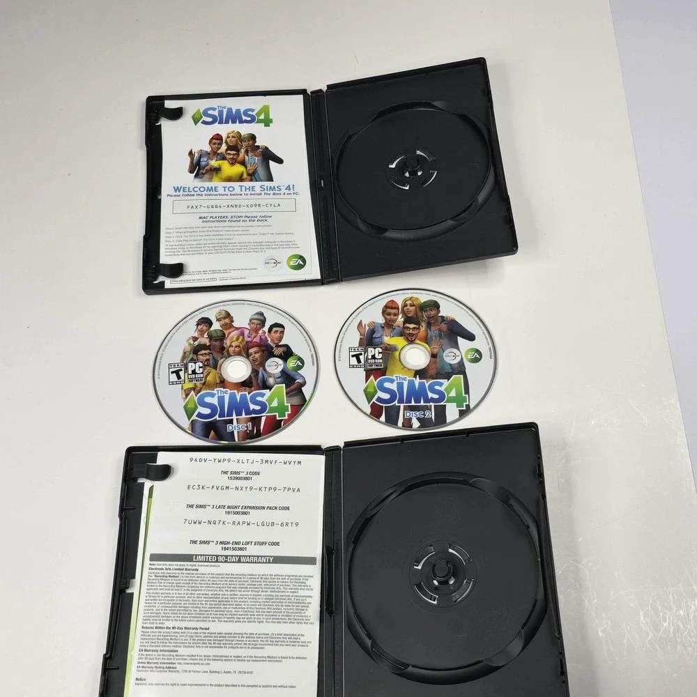 The Sims 4 PC Mac DVD Game‎ & The Sims 3 Starter Pack PC Mac 3 Game Bundle Set